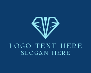 Jewel - Blue Diamond Jewelry logo design