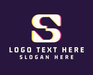 Crypto - Game Glitch Letter S logo design