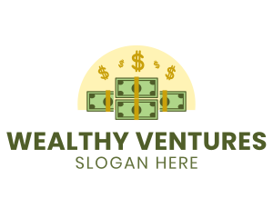 Rich - Dollar Cash Bundle logo design