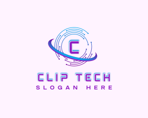 Cyber Tech Circuit logo design