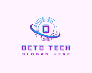 Cyber Tech Circuit logo design