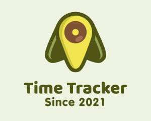 Green Avocado Location logo design