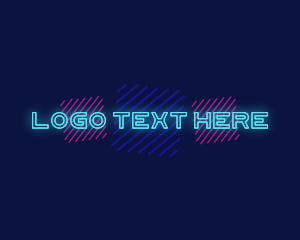 Light - Neon Light Business logo design