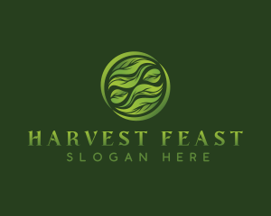 Leaves Plant Landscaping logo design