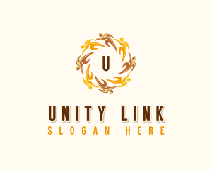 People Community Unity logo design