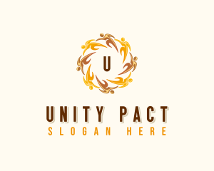 People Community Unity logo design