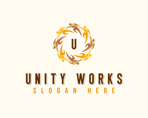 People Community Unity logo design