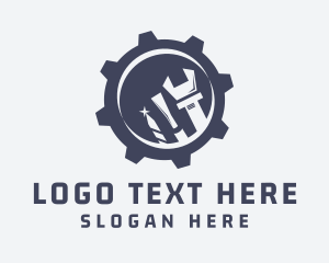 Worker - Mechanical Repair Tools logo design