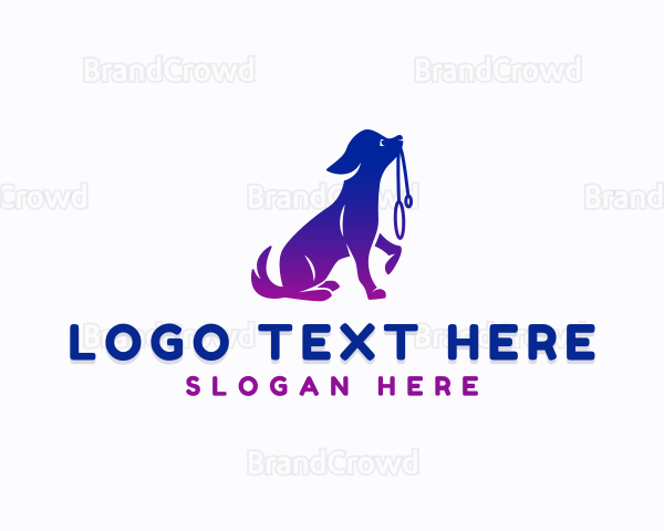 Pet Dog Trainer Logo