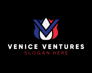 France Tech Letter VM logo design