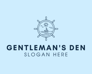 Sailing Boat Helm logo design