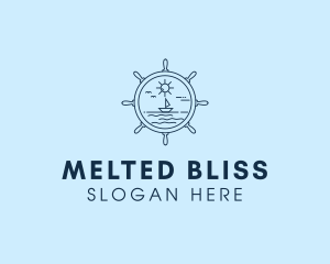 Sailing Boat Helm logo design