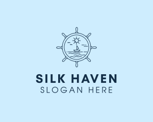 Sailing Boat Helm logo design