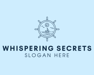 Sailing Boat Helm logo design