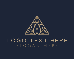Religion - Premium Flame Candle logo design