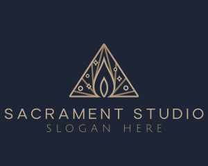 Sacrament - Premium Flame Candle logo design