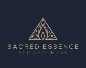 Premium Flame Candle logo design