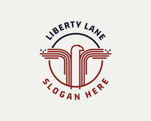 Freedom - Eagle Wings Airline logo design