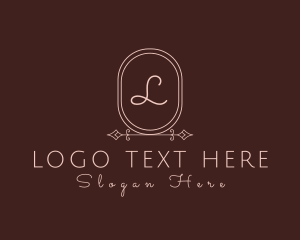 Luxurious Oval Beauty Salon logo design