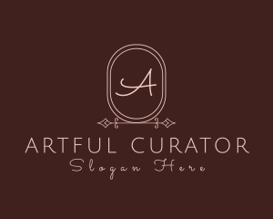 Luxurious Oval Beauty Salon logo design