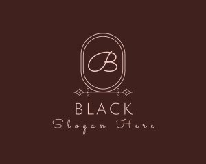 Shop - Luxurious Oval Beauty Salon logo design