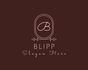 Luxurious Oval Beauty Salon logo design