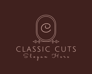 Luxurious Oval Beauty Salon logo design