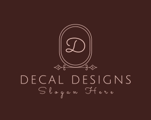 Luxurious Oval Beauty Salon logo design