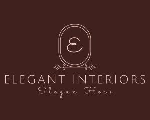 Luxurious Oval Beauty Salon logo design