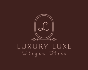 Luxurious Oval Beauty Salon logo design