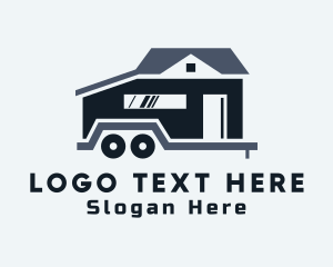 Truck - Miniature Trailer House logo design
