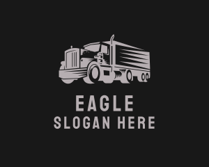 Truck Haulage Logistics Logo