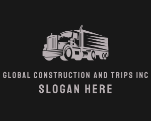 Truck Haulage Logistics Logo