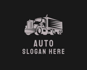 Truck Haulage Logistics Logo