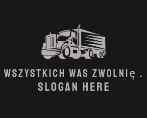 Truck Haulage Logistics Logo