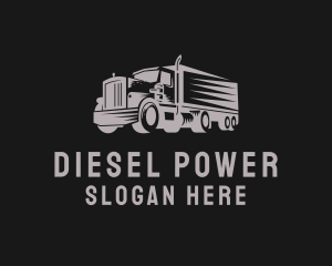 Diesel - Truck Haulage Logistics logo design