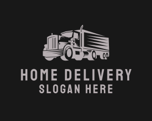 Truck Haulage Logistics logo design