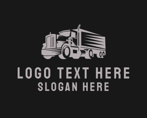 Distribution - Truck Haulage Logistics logo design