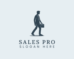 Salesman - Professional Businessman Staff logo design