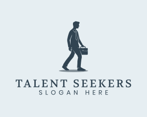 Recruitment - Professional Businessman Staff logo design