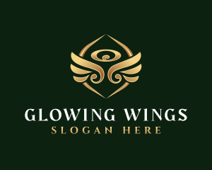 Angelic Wings Halo logo design