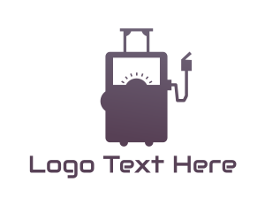 Oil Rig - Automotive Petrol Pump logo design