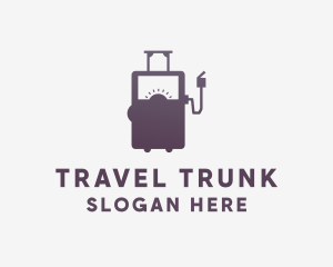 Suitcase - Gasoline Petroleum Pump logo design