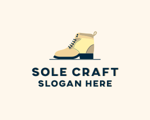 Leather Boots Shoes logo design