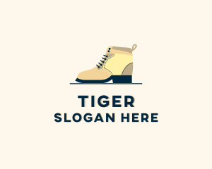 Leather Shoes - Leather Boots Shoes logo design
