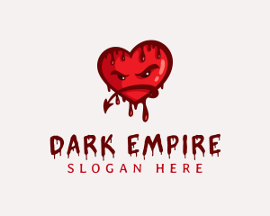 Bloody Demon Heart logo design