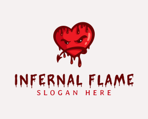 Bloody Demon Heart logo design