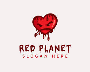 Bloody Demon Heart logo design