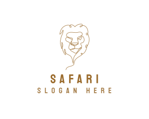 Safari Wild LIon logo design