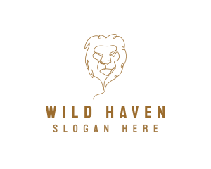 Safari Wild LIon logo design